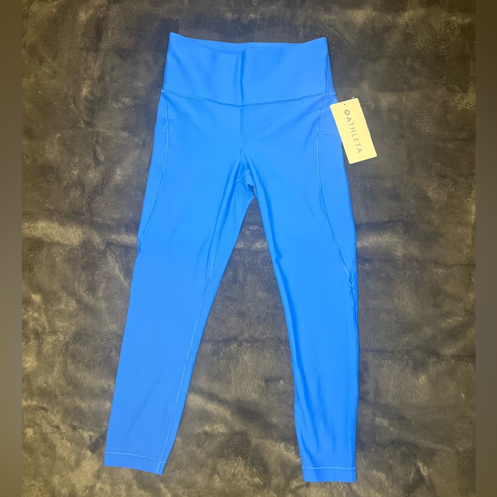NWT - ATHLETA interval stash blue tight legging - Small